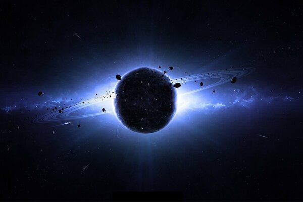Galaxy Glow Planet Asteroiden