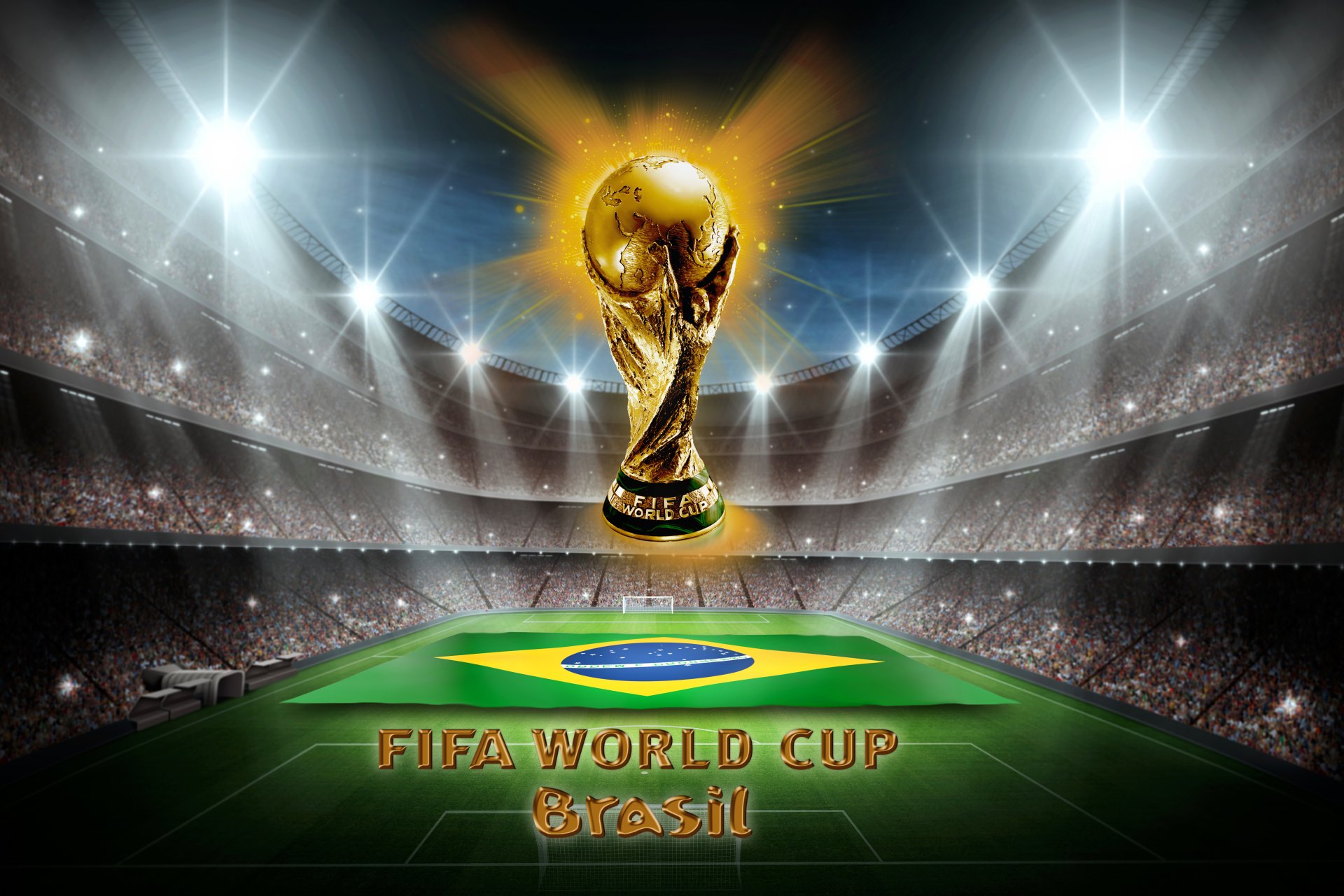 brasilien fifa weltmeisterschaft 2014 fußball trophäe gold