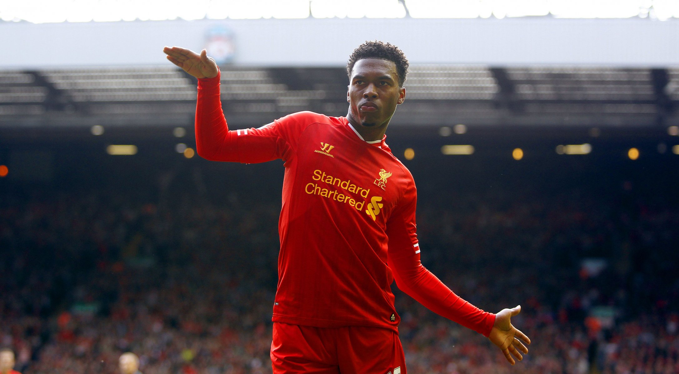 liverpool lfc ynwa england club fußball daniel sturridge daniel sturridge englische premier league barclays vorwärts standard chartered tanz tanzen ziel feiern