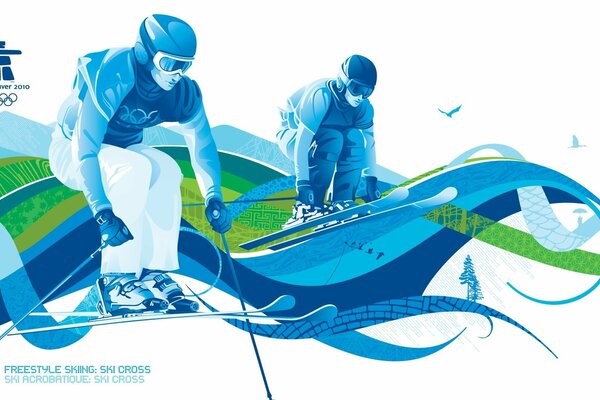 Werbung für Wintersport