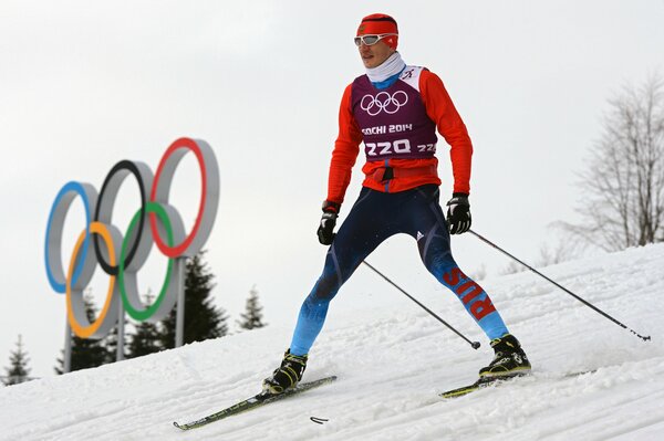 Alexander Legkow Silbermedaillengewinner bei den Spielen in Sotschi