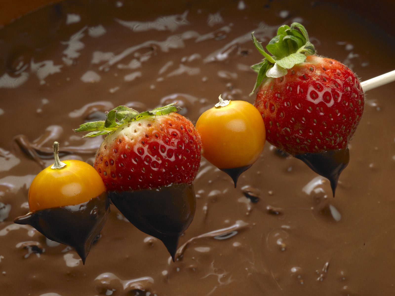 erdbeeren beeren schokolade