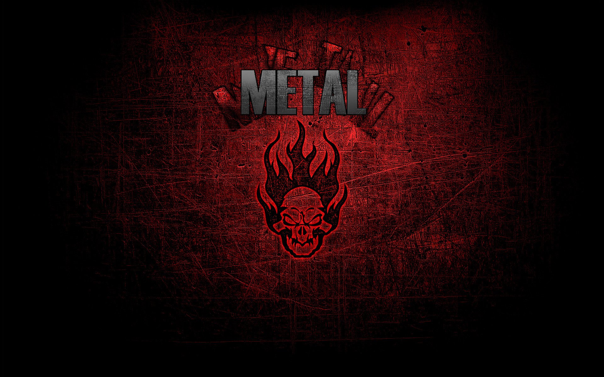 metall musik schädel stil metall
