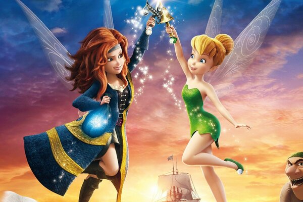 Feen mit Tinker Bell Schwertern 2014