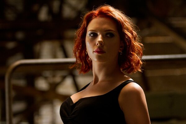 Scarlett Johansson als schwarze Witwe