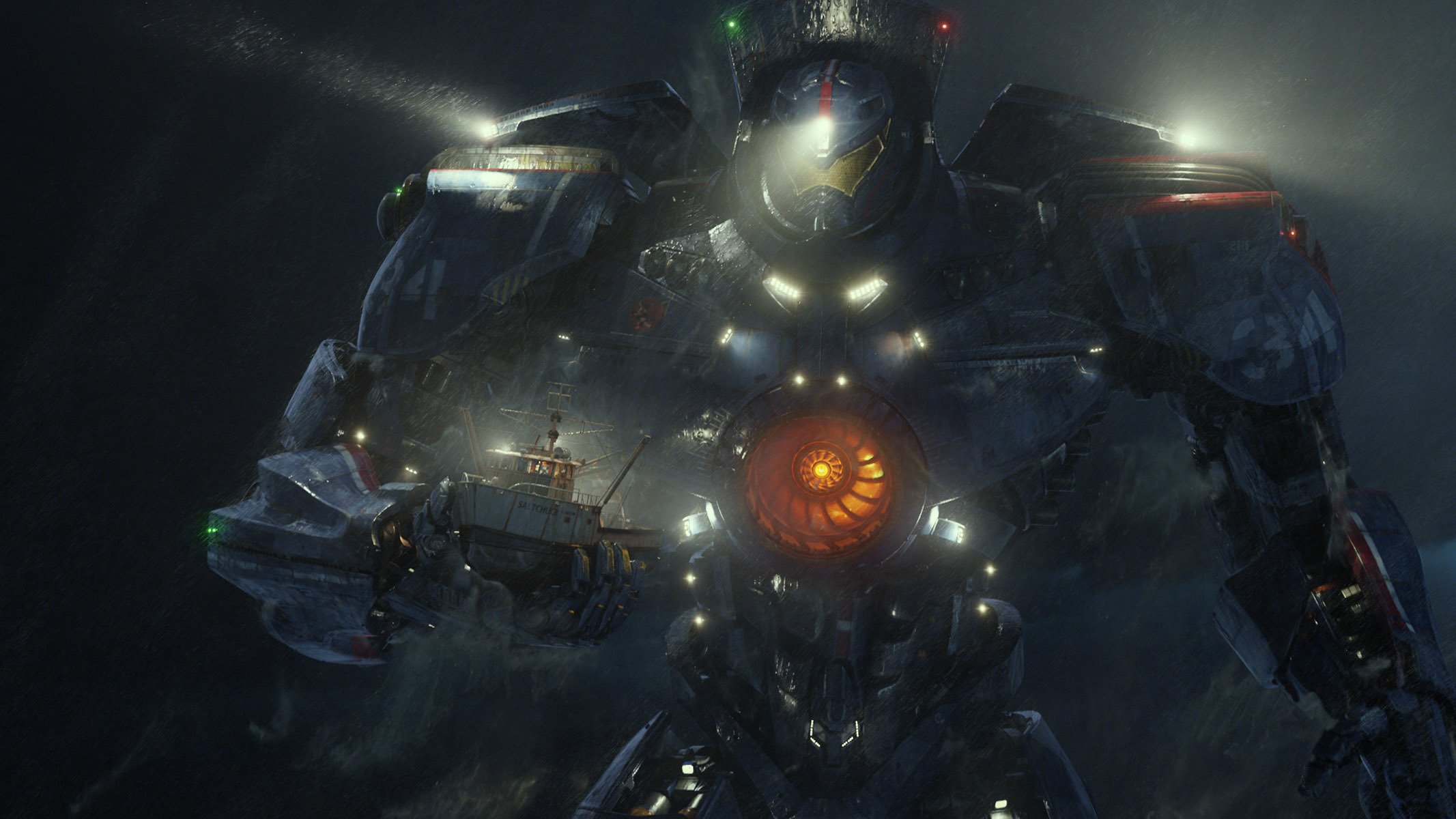 pacific rim pacific rim roboter landstreicher schiff