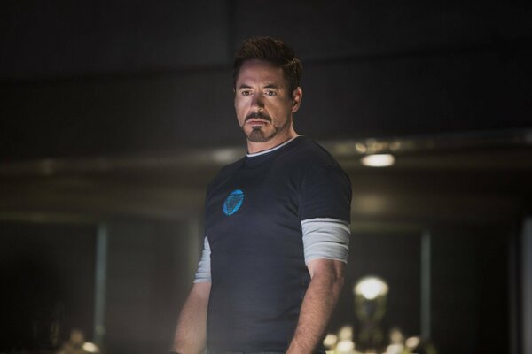 Robert Downey Jr. bei den Dreharbeiten zu Iron Man