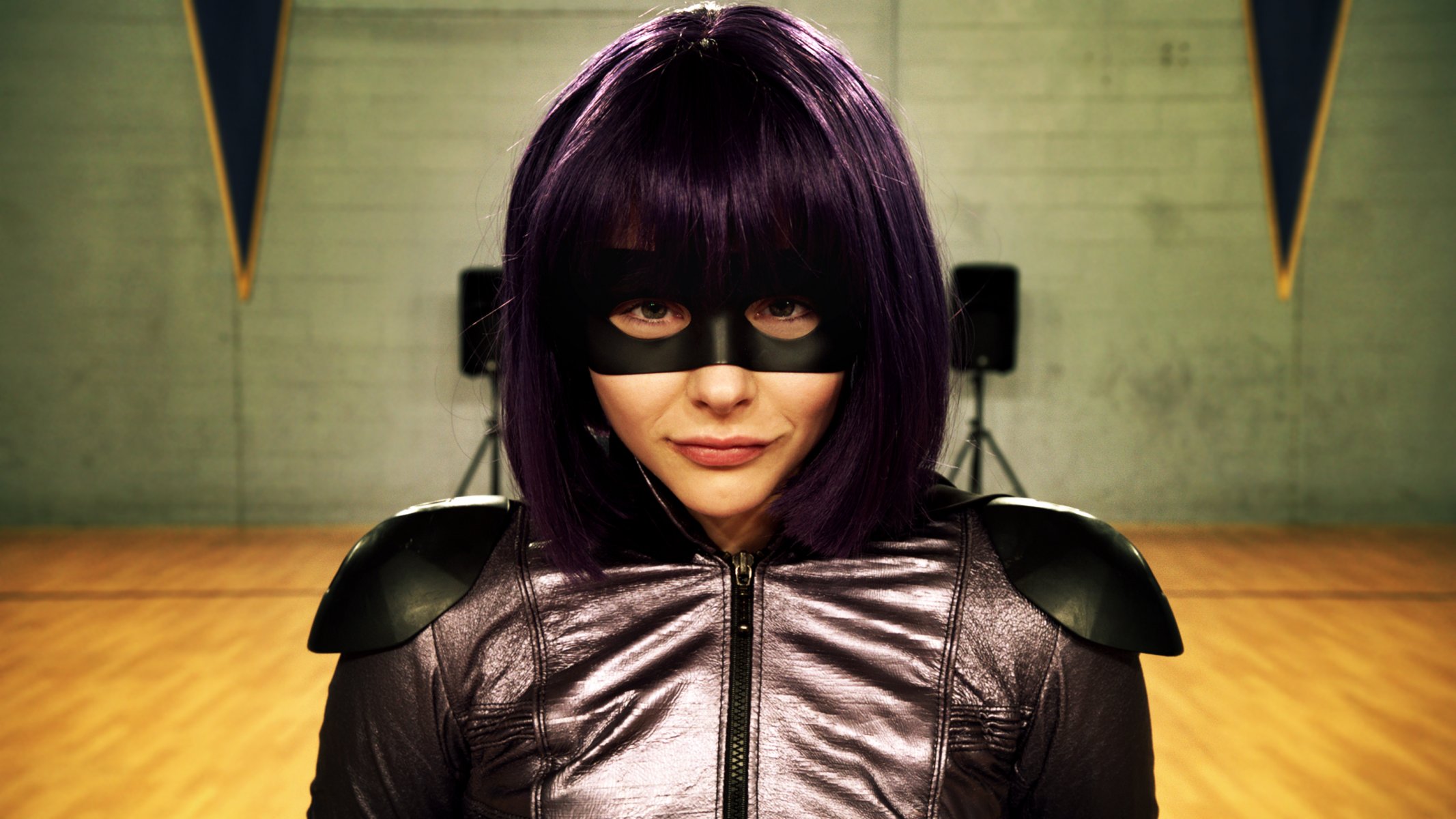 arsch treten 2 chloe moretz killerin hit-mädchen film komödie parodie maske mädchen schauspielerin