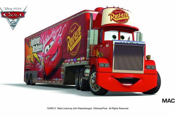 Mac aus dem Cartoon Cars Studio Pixar