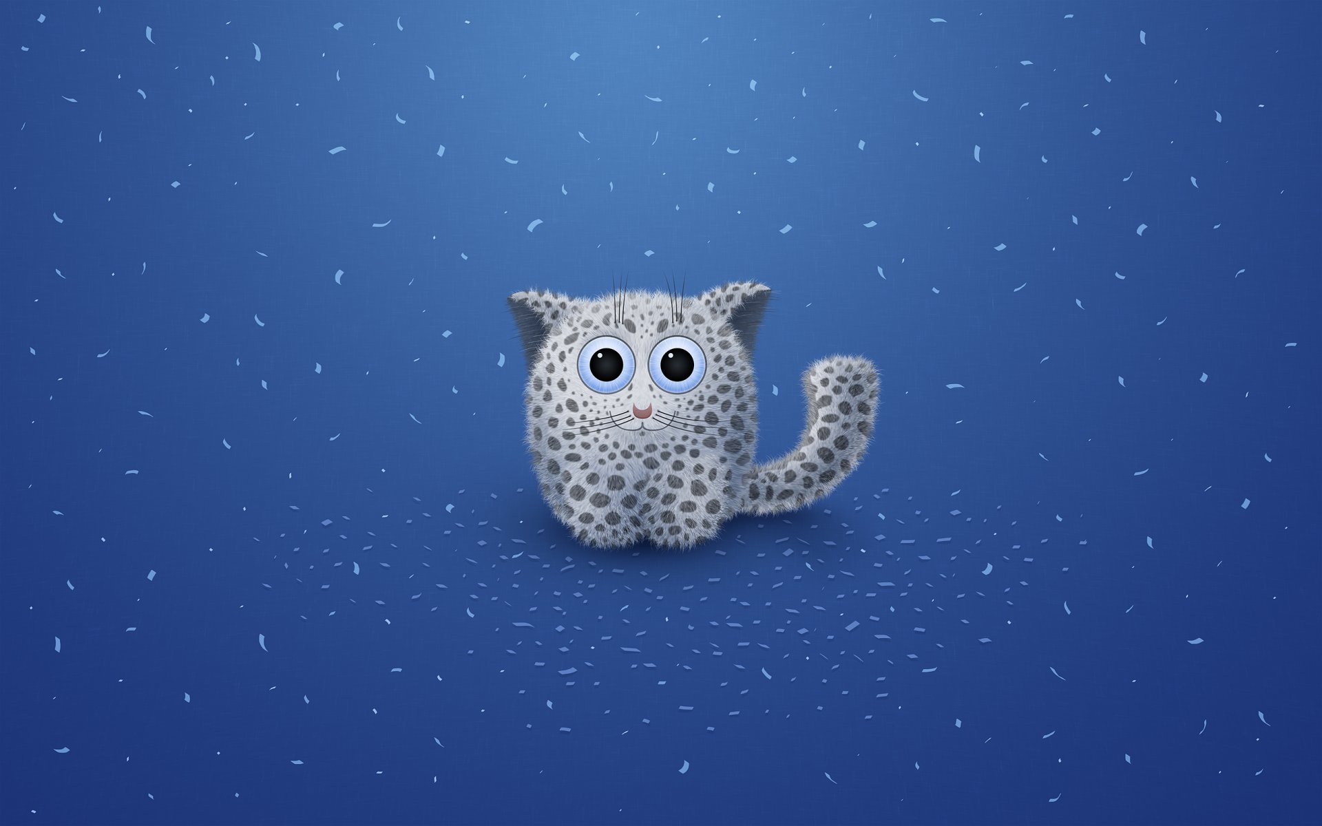 leopard baby flecken blau kreatur augen