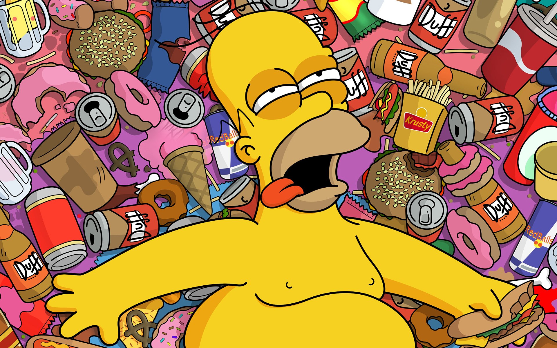 cartoon simpsons essen homer bier
