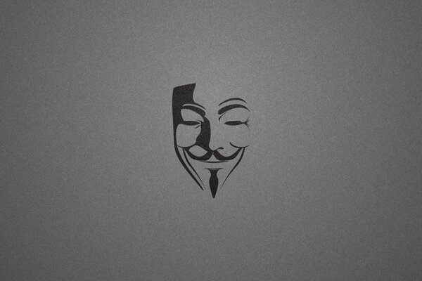 Vendetta-Schild schwarz