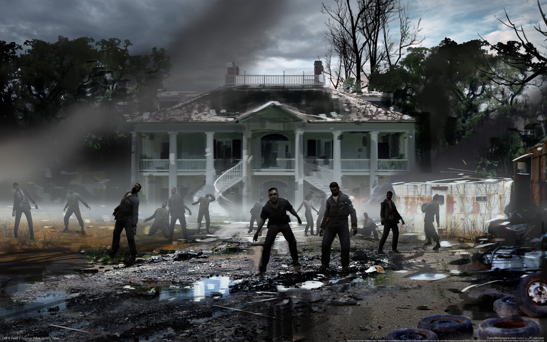 left 4 dead zombie haus müll