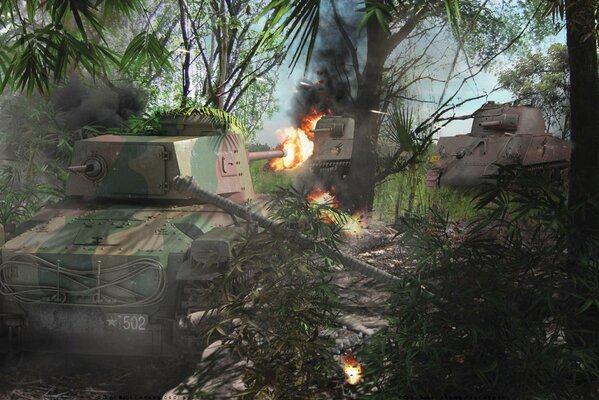 Kampfkunst der amerikanischen Panzer