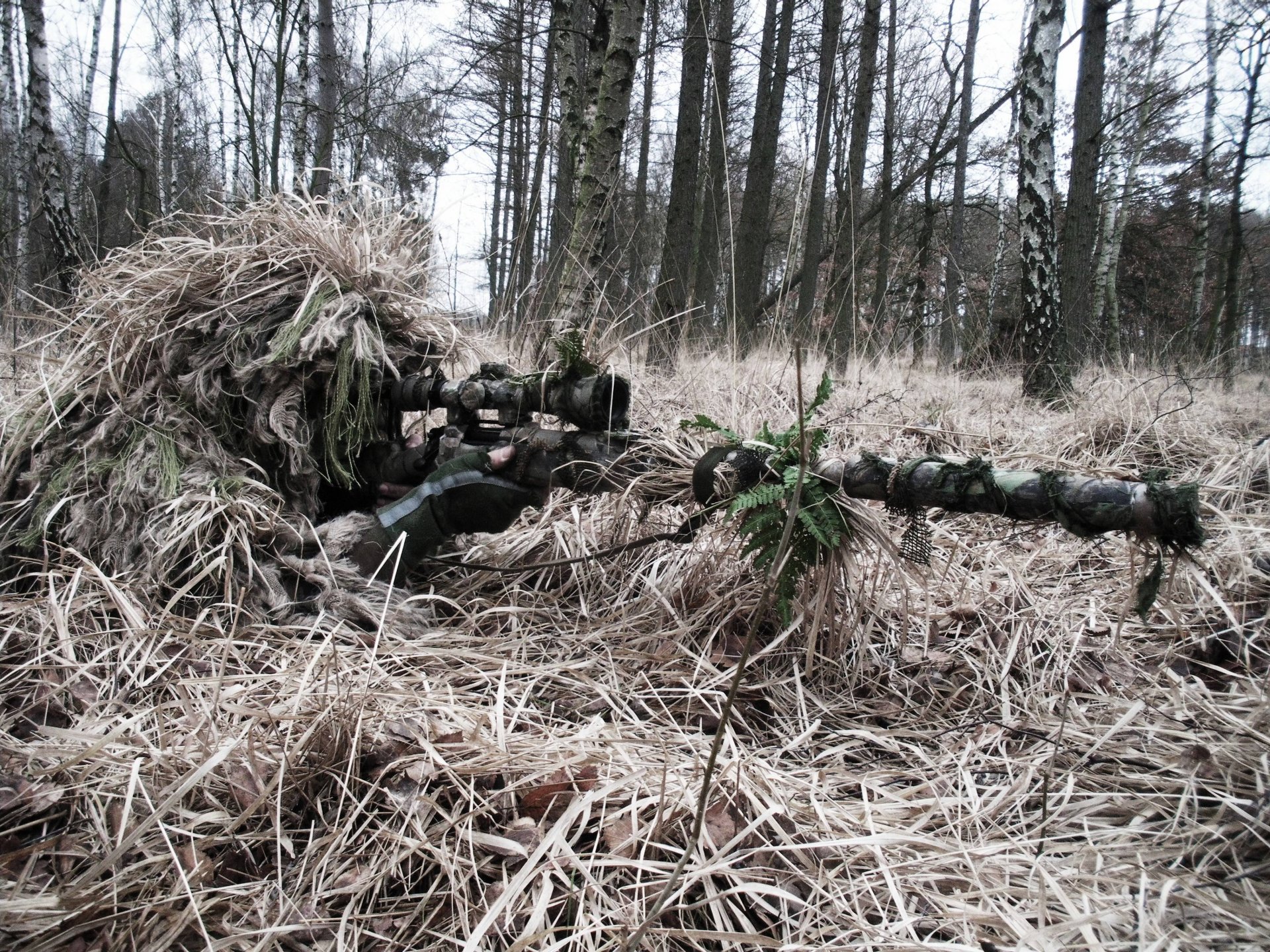scharfschütze hinterhalt tarnung scharfschützengewehr