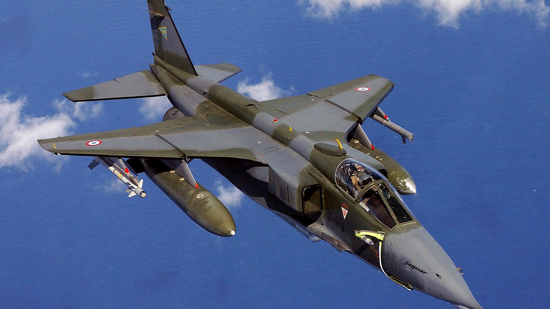 jaguar epecat kämpfer bomber flugzeug himmel wolken