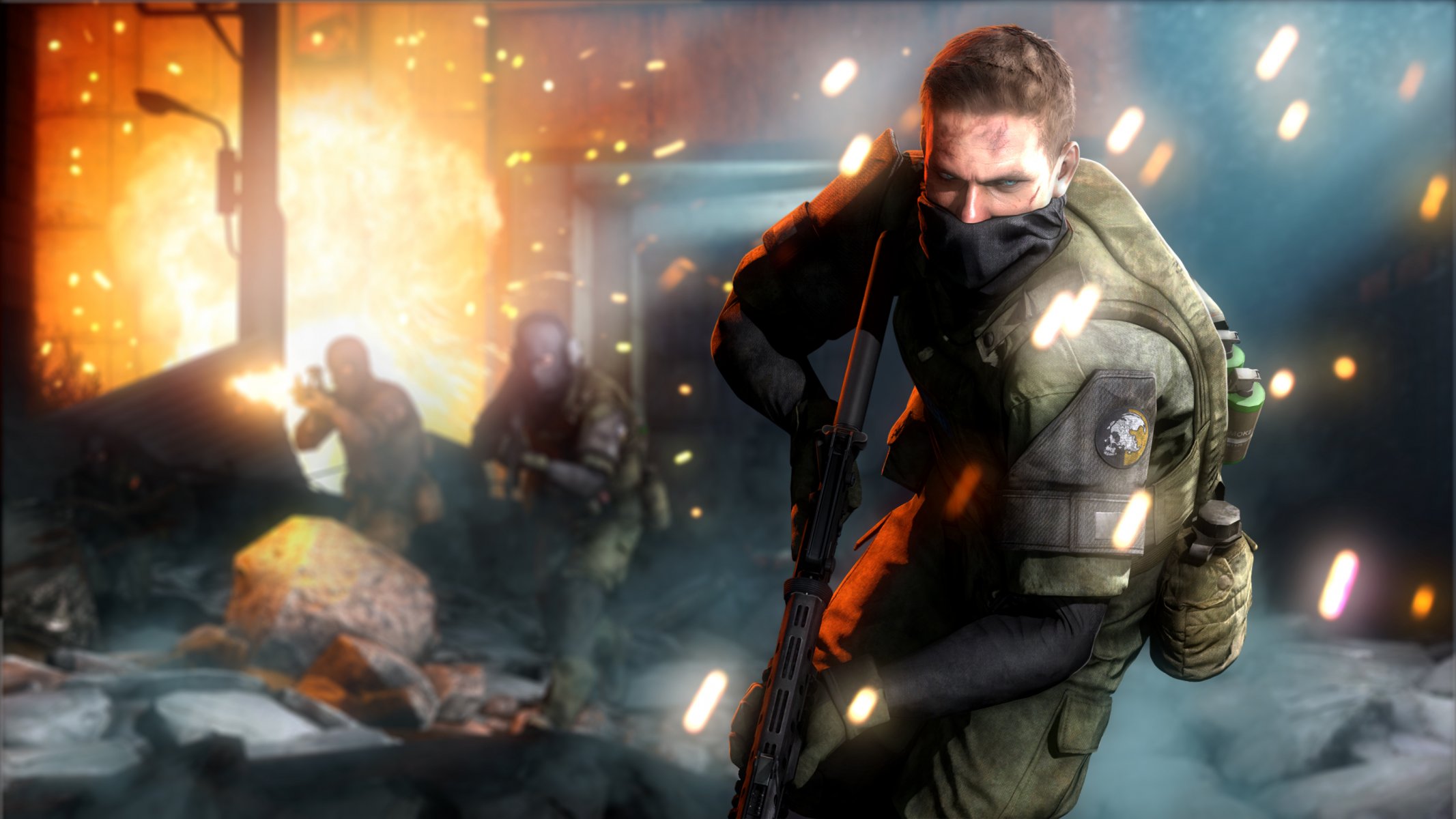 outer heaven mgs militaires ohne grenzen soldaten feuer fan art metal gear solid v : the phantom pain metal gear solid v: land-nullen