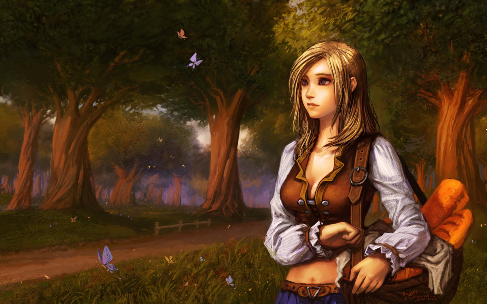 world of warcraft wow korb baton schmetterlinge bäume straße foxton taret allianz alvinn sturmwind