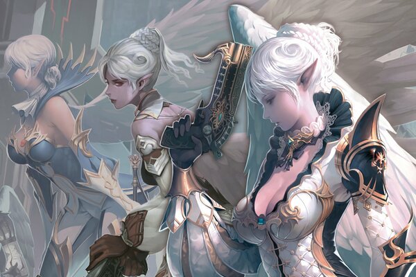 Lineage Camael mit Flügeln und Armen