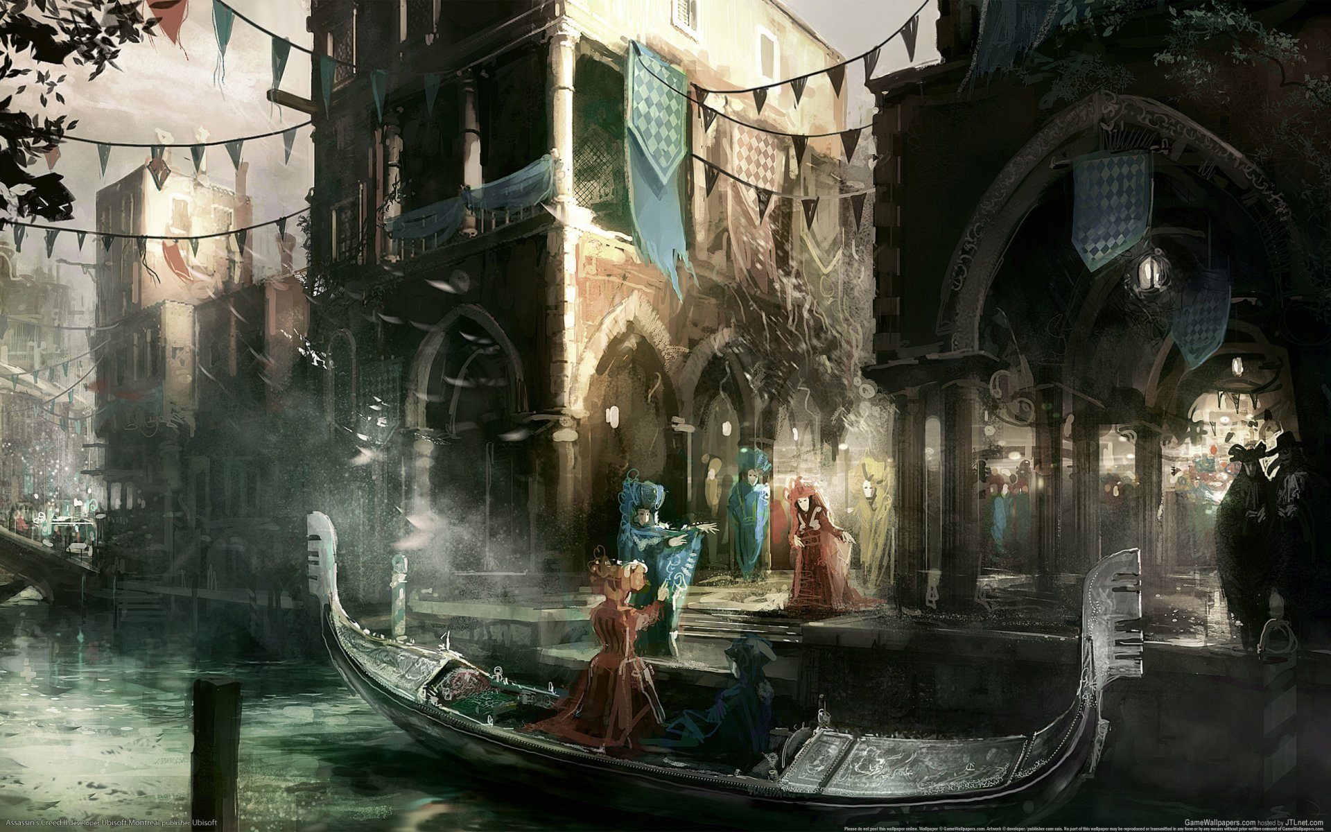 assassins creed stadt krone menschen kanal boot