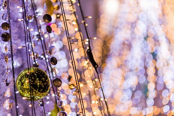 Weihnachtsschmuck für das neue Jahr, hell