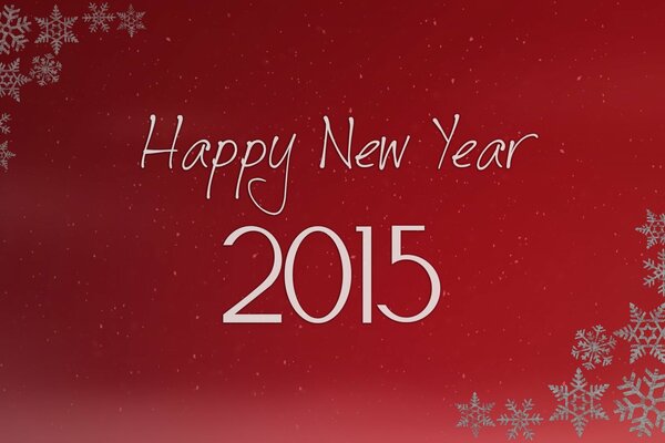 Rote Desktop-Hintergründe: neues Jahr 2015