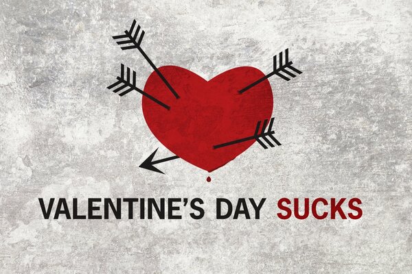 Herz mit Pfeilen zum Valentinstag