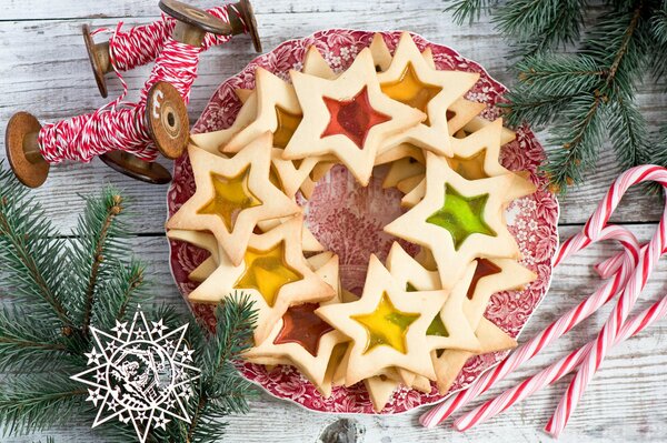 Kekse für Weihnachten und Neujahr