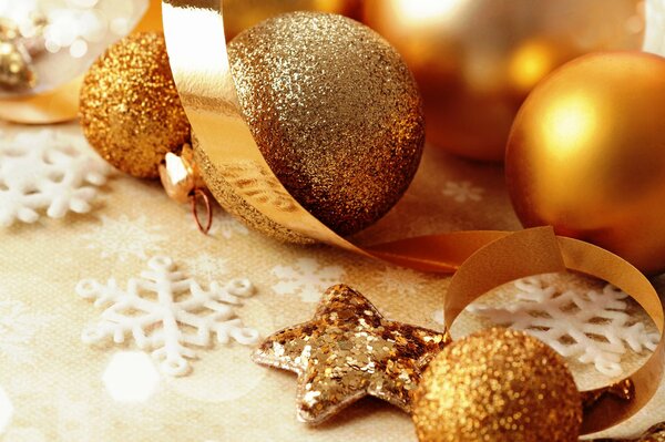 Gold und Glitter Glitter Weihnachtsschmuck