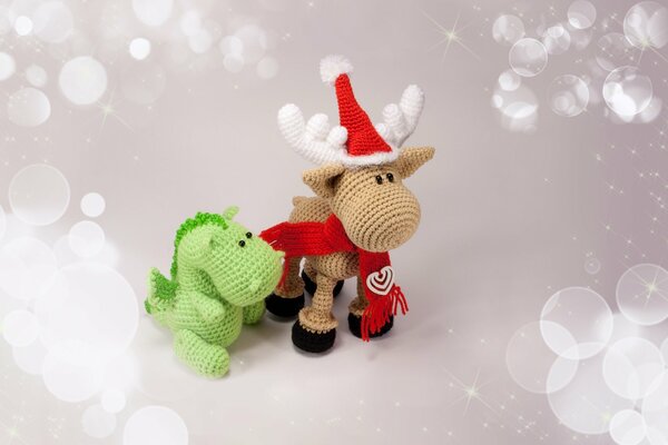 Weihnachtsandenken sind sehr schön und ein Drache für den Urlaub