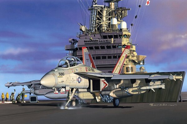 Elektronische Kampfboeing ea-18