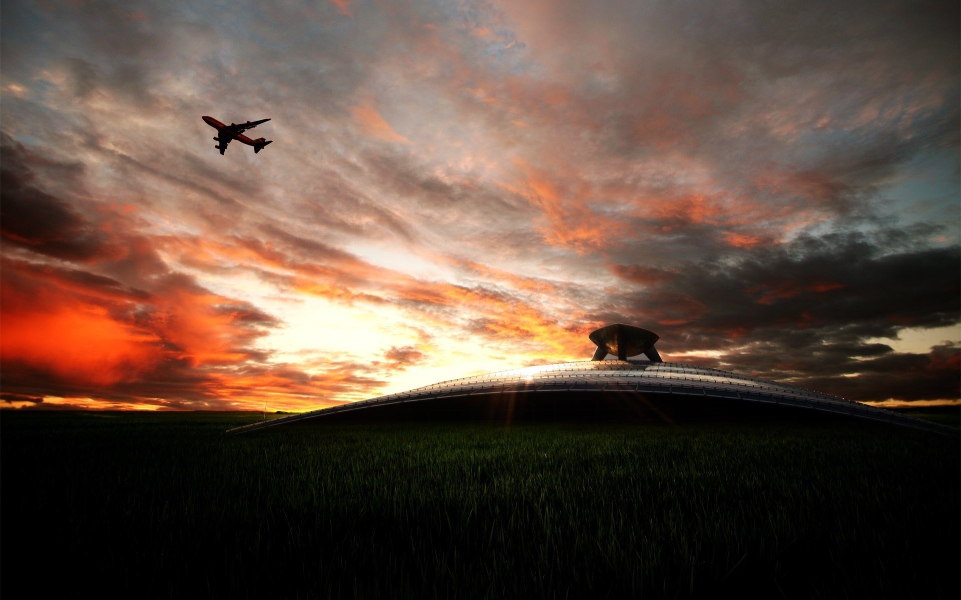 luftfahrt technik transport flughäfen landschaften himmel