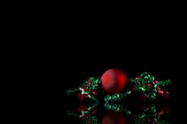Weihnachten Spielzeug auf schwarzem Hintergrund