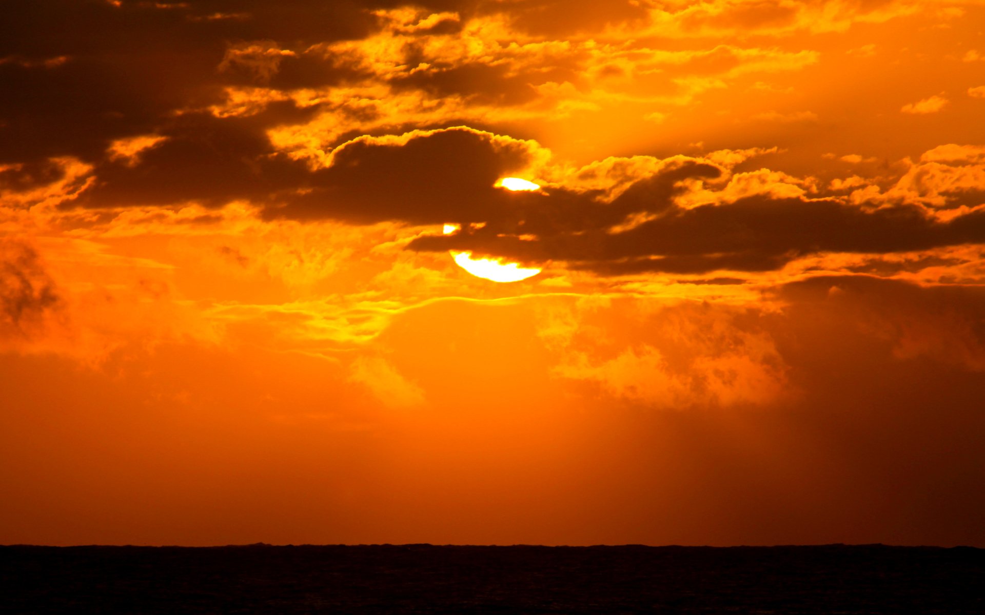 himmel wolken sonne sonnenuntergang meer horizont