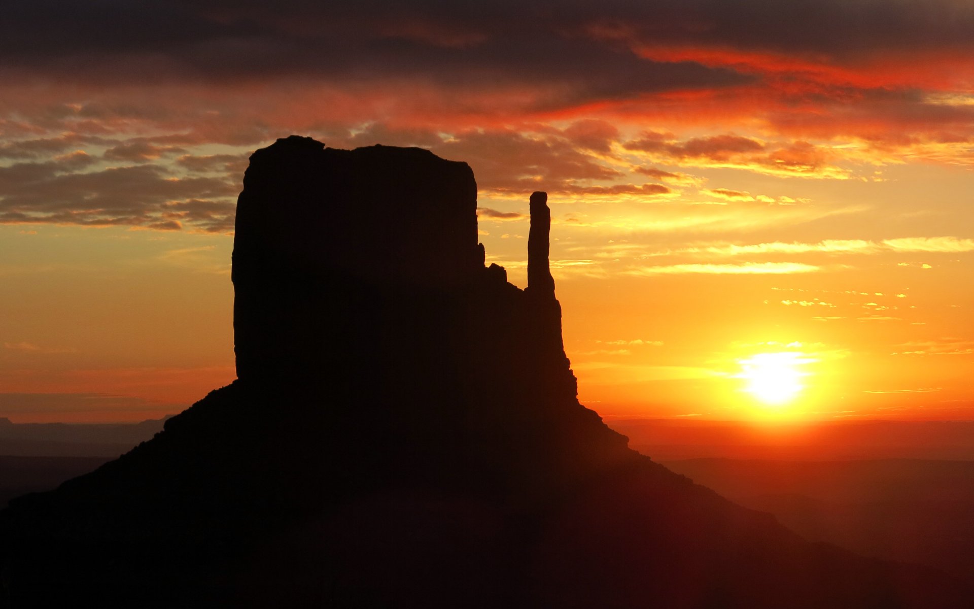 western butt fäustlinge monument valley canyon sonnenuntergang natur