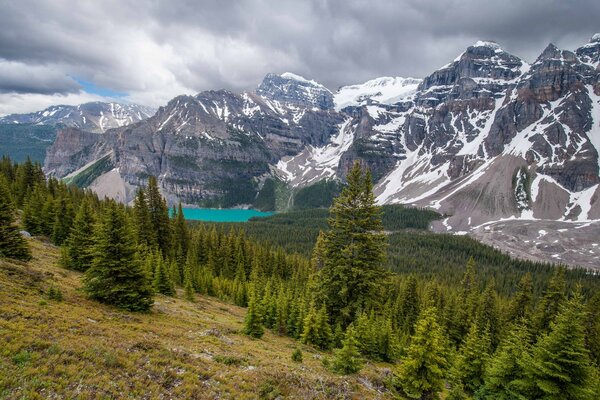 Lake Moraine in Kanada. Banff-Nationalpark